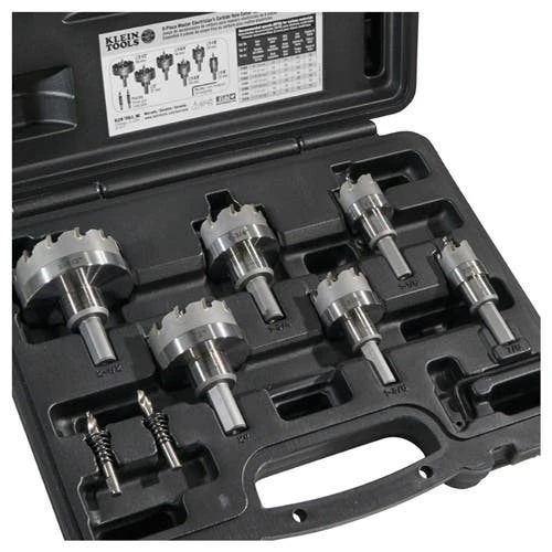 Klein Tools Klein 8 Piece Master Electricians Hole Cutter Kit 31873 - Image 2