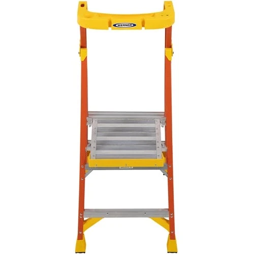 Werner Ladders & Fall Protection Werner 8' Fiberglass Podium Ladder 2' Platform Type IA PD6202 - Image 2