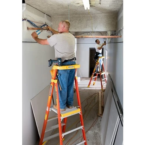 Werner Ladders & Fall Protection Werner 14' Fiberglass Podium Ladder 8' Platform Type IA PD6208 - Image 7