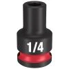 Milwaukee Tools Milwaukee Shockwave Impact Duty 3/8 Drive 1/4" Standard 6 Point Socket 49-66-6100