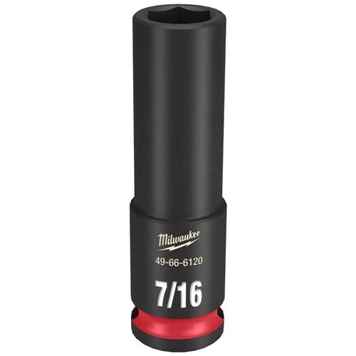 Milwaukee Tools Milwaukee Shockwave Impact Duty 3/8 Drive 7/16" Deep 6 Point Socket 49-66-6120 3 Milwaukee Tools Milwaukee Shockwave Impact Duty 3/8 Drive 7/16" Deep 6 Point Socket 49-66-6120