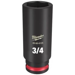 Milwaukee Tools Milwaukee Shockwave Impact Duty 3/8 Drive 3/4" Deep 6 Point Socket 49-66-6125