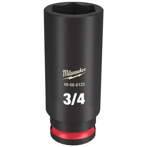 Milwaukee Tools Milwaukee Shockwave Impact Duty 3/8 Drive 3/4" Deep 6 Point Socket 49-66-6125