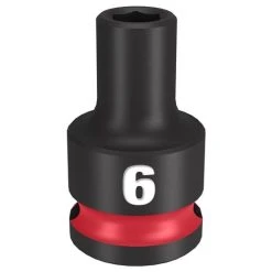 Milwaukee Tools Milwaukee Shockwave Impact Duty 3/8 Drive 6mm Standard 6 Point Socket 49-66-6130