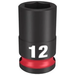 Milwaukee Tools Milwaukee Shockwave Impact Duty 3/8 Drive 12mm Standard 6 Point Socket 49-66-6136