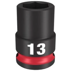 Milwaukee Tools Milwaukee Shockwave Impact Duty 3/8 Drive 13mm Standard 6 Point Socket 49-66-6137