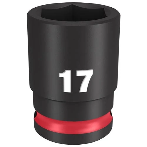 Milwaukee Tools Milwaukee Shockwave Impact Duty 3/8 Drive 17mm Standard 6 Point Socket 49-66-6141