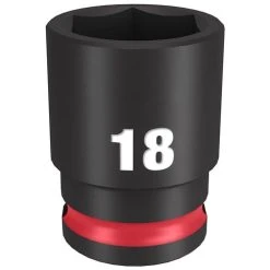Milwaukee Tools Milwaukee Shockwave Impact Duty 3/8 Drive 18mm Standard 6 Point Socket 49-66-6142