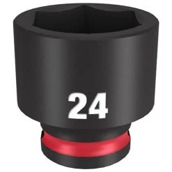 Milwaukee Tools Milwaukee Shockwave Impact Duty 3/8 Drive 24mm Standard 6 Point Socket 49-66-6147