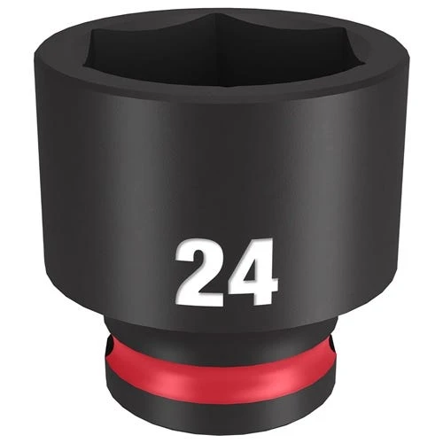 Milwaukee Tools Milwaukee Shockwave Impact Duty 3/8 Drive 24mm Standard 6 Point Socket 49-66-6147