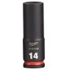 Milwaukee Tools Milwaukee Shockwave Impact Duty 3/8 Drive 14mm Deep 6 Point Socket 49-66-6156
