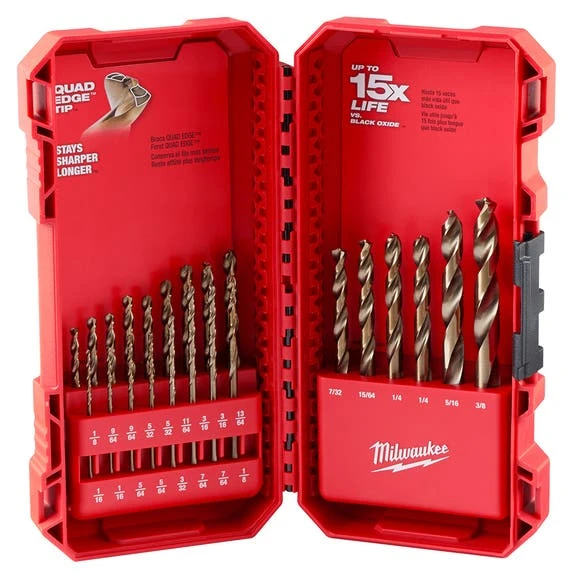 Milwaukee Tools Milwaukee RED HELIX™ Cobalt Drill Bit Set – 23PC 48-89-2338