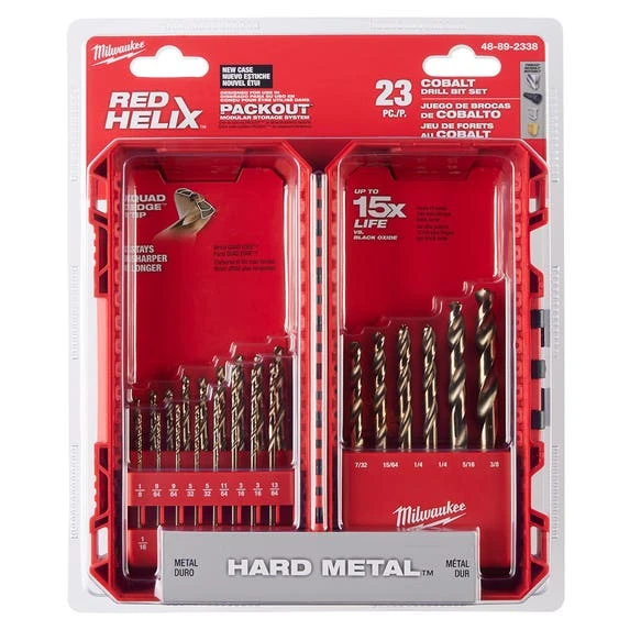 Milwaukee Tools Milwaukee RED HELIX™ Cobalt Drill Bit Set – 23PC 48-89-2338 - Image 2