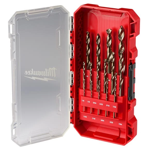 Milwaukee Tools Milwaukee RED HELIX™ Cobalt Drill Bit Set – 15PC 48-89-2370