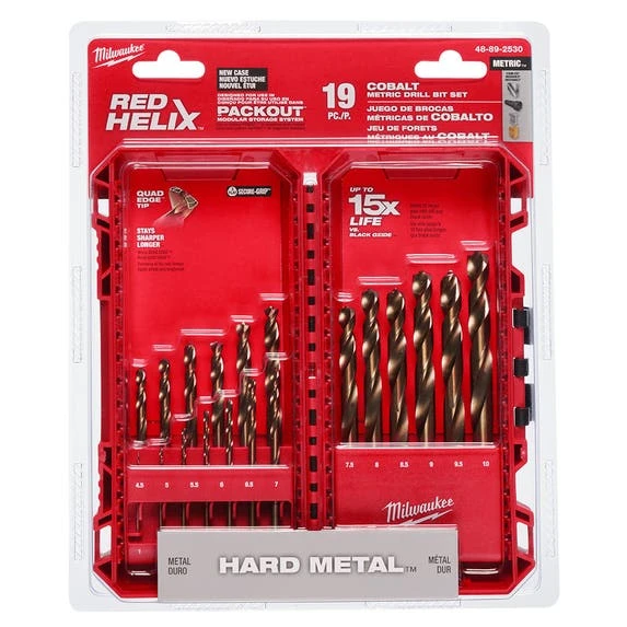 Milwaukee Tools Milwaukee RED HELIX™ Cobalt Metric Drill Bit Set – 19PC 48-89-2530 - Image 2