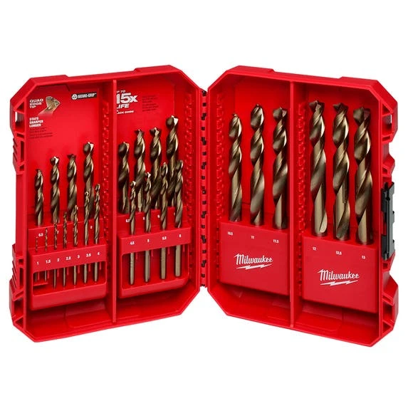 Milwaukee Tools Milwaukee RED HELIX™ Cobalt Metric Drill Bit Set – 25PC 48-89-2531