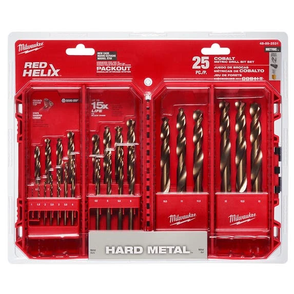 Milwaukee Tools Milwaukee RED HELIX™ Cobalt Metric Drill Bit Set – 25PC 48-89-2531 - Image 2
