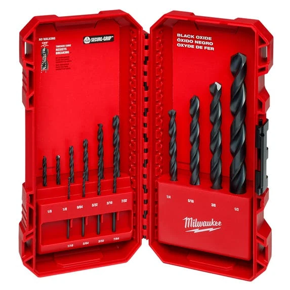 Milwaukee Tools Milwaukee THUNDERBOLT® Black Oxide Drill Bit Set - 14PC 48-89-2800