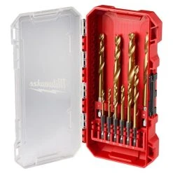 Milwaukee Tools Milwaukee SHOCKWAVE Impact Duty™ RED HELIX™ Titanium Metric Drill Bit Set - 10PC 48-89-4859
