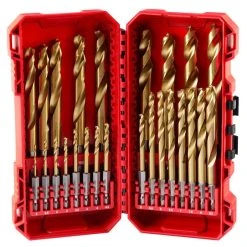 Milwaukee Tools Milwaukee SHOCKWAVE Impact Duty™ RED HELIX™ Titanium Metric Drill Bit Set - 25PC 48-89-4861