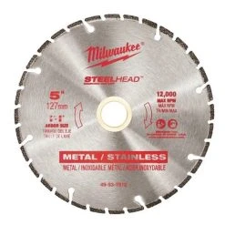 Milwaukee Tools Milwaukee 5" STEELHEAD Diamond Cut-Off Blade 49-93-7810