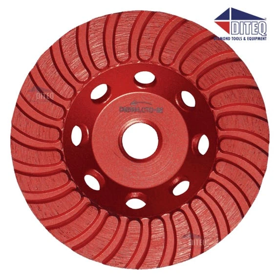 Diteq CTC-32 4" 60/80 Grit Continuous Turbo Cup Wheel D82004