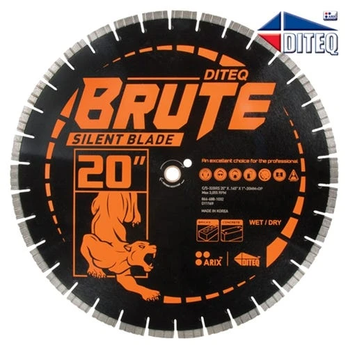 Diteq 16" X .125" C/S-32BR Arix Brute Silent Wet/Dry Saw Blade D11167