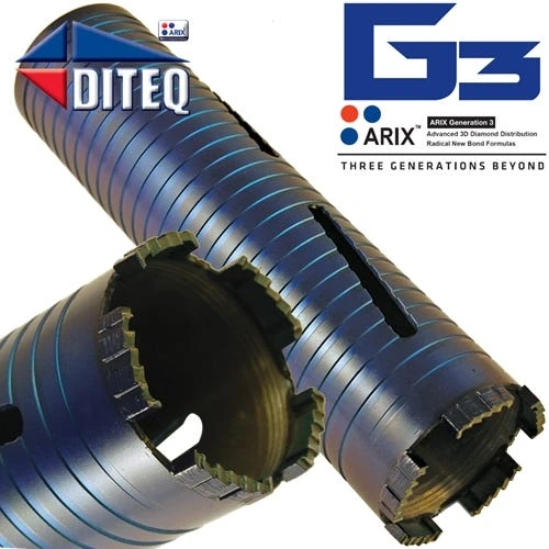 Diteq C-34AX DRY 4" Concrete Diamond Core Bit (arbor 5/8"-11) D31528
