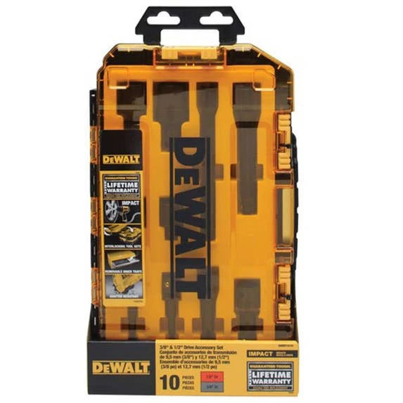 DeWalt Power Tools DeWalt 10pc. 3/8" & 1/2" Drive Impact Accessory Socket Set DWMT74741 - Image 2