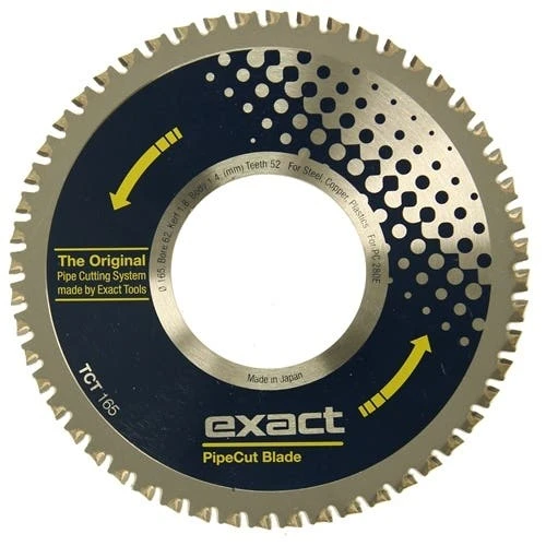 Exact Pipe Cutting Exact TCT 165 Pipe Cutting 6.5" Blade Carbide Steel (Fits 280, 360, 460) 7010487