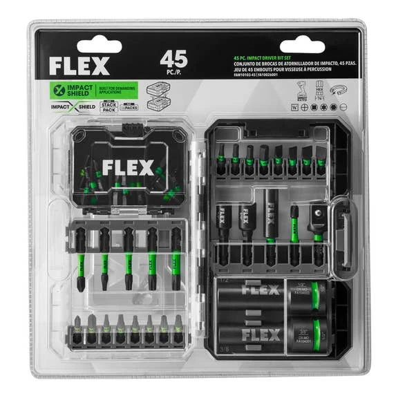 Flex Power Tools Flex Impacks 45-Piece Impact Driver Bit Set FAM10103-45 - Image 4