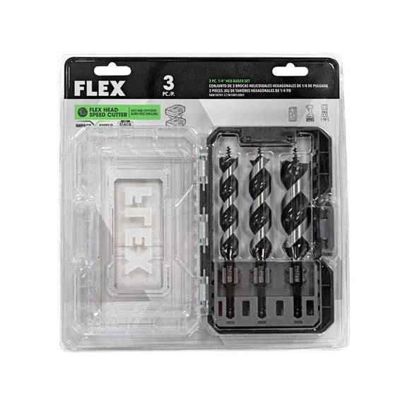 Flex Power Tools Flex 3-Piece 1/4" Hex Auger SetFAM10701-3 - Image 4