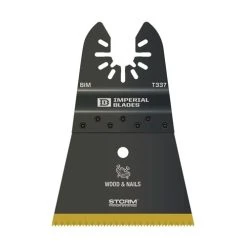 Imperial Blades One Fit 2-1/2" Storm Titanium Wood & Nails Blade IBOAT337-1