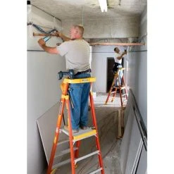 Werner Ladders & Fall Protection Werner 16ft. Reach Height Fiberglass Podium Ladder 10ft. Type IA PD6210 -Sumner Outlet shop pd6204 1