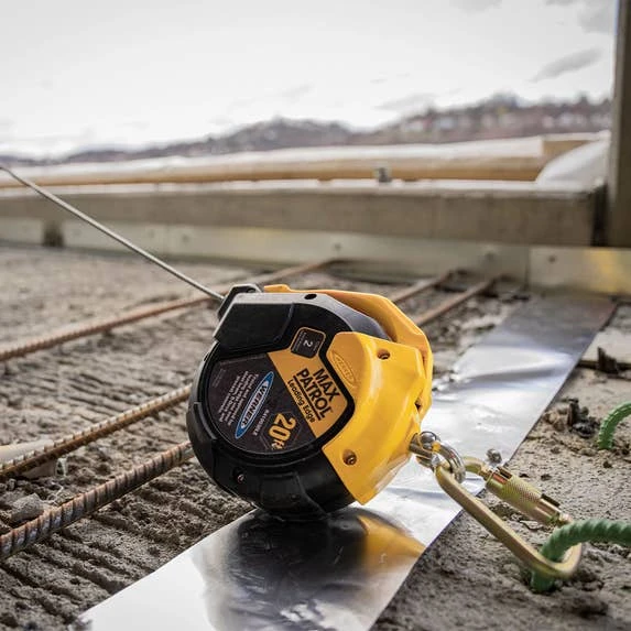 Werner Ladders & Fall Protection Werner Max Patrol 20' Cable Self-Retracting Galvanized Steel Leading Edge Capability Lifeline W/ Swivel Snap R410020LE - Image 3