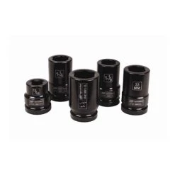 Ingersoll Rand 1" Drive 5 Piece Combo SAE & Metric Impact Socket Set SK8C5TN