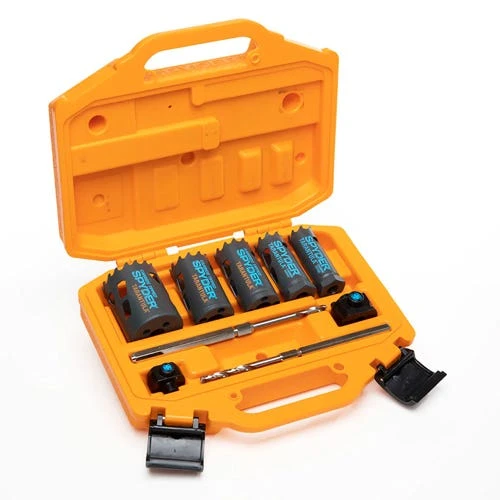 Spyder 9pc Tarantula Carbide Tipped, Metal Cutting Hole Saw Set 600925