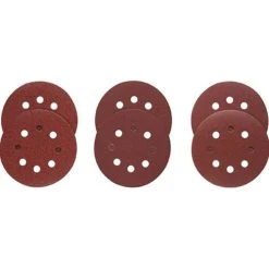 Bosch Power Tools Bosch Assortment 5" (60, 120, 240 Grit) 8 Hole Hook-And-Loop Sanding Discs (6 Pieces) SR5R000