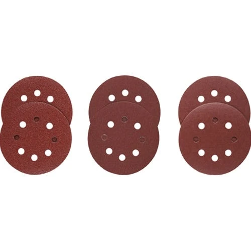 Bosch Power Tools Bosch Assortment 5" (60, 120, 240 Grit) 8 Hole Hook-And-Loop Sanding Discs (6 Pieces) SR5R000