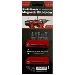 Stealthmounts Bit Holder For Milwaukee M12 (2 Pack) BH-MW12-RED-2