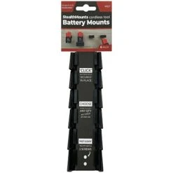 Stealthmounts Milwaukee M12 Battery Mounts (6 Pack) BM-MW12-BLK-6