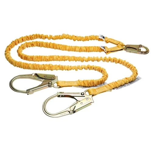 Werner Ladders & Fall Protection Werner SoftCoil Twinleg Lanyard (Snaphook And Rebar Hooks) - 6' C451200