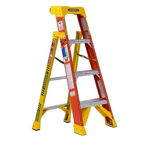 Werner Ladders & Fall Protection Werner 4' LeanSafe Type IA Fiberglass Leaning Ladder L6204