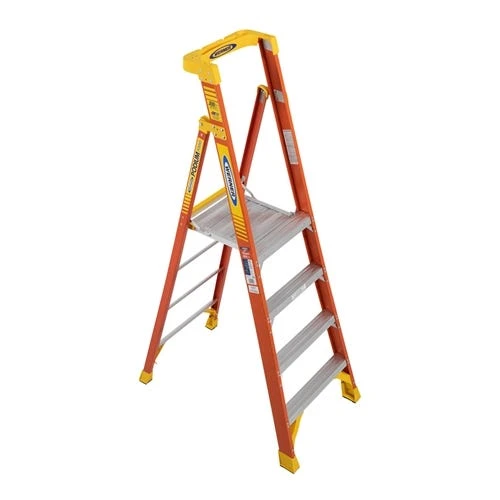 Werner Ladders & Fall Protection Werner 10' Fiberglass Podium Ladder 4' Platform Type IA PD6204 3 Werner Ladders & Fall Protection Werner 10' Fiberglass Podium Ladder 4' Platform Type IA PD6204