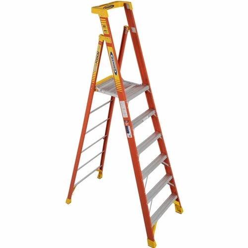 Werner Ladders & Fall Protection Werner 12' Fiberglass Podium Ladder 6' Platform Type IA PD6206