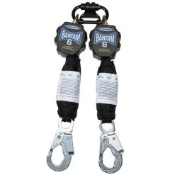 Werner Ladders & Fall Protection Werner Bantam 6' Web Self-Retracting Lifeline Twinleg Carabiner R431006